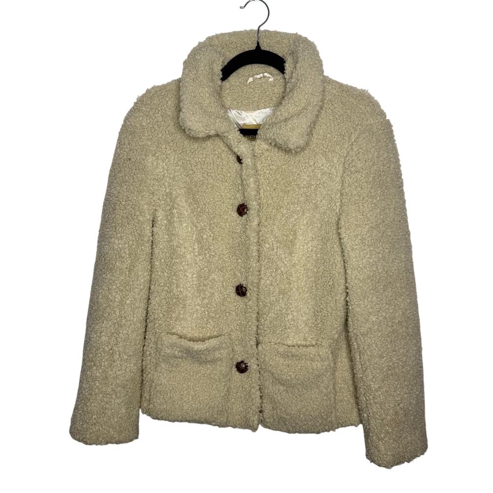 Up Country By Du Monde Sherpa Cream Jacket Size Large